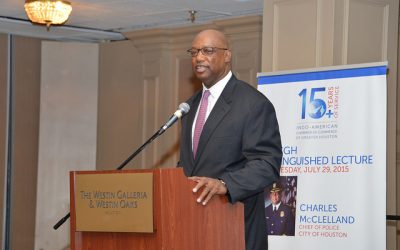 Distinguished Lecture featuring Charles McClelland, Chief of Police for the City of Houston