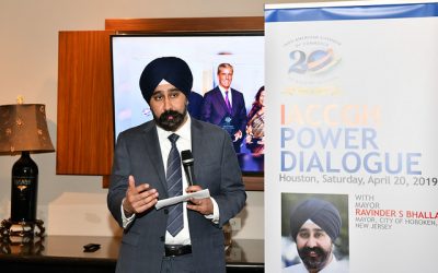 IACCGH Power Dialogue with Mayor Ravinder S Bhalla, the Mayor of Hoboken, New Jersey