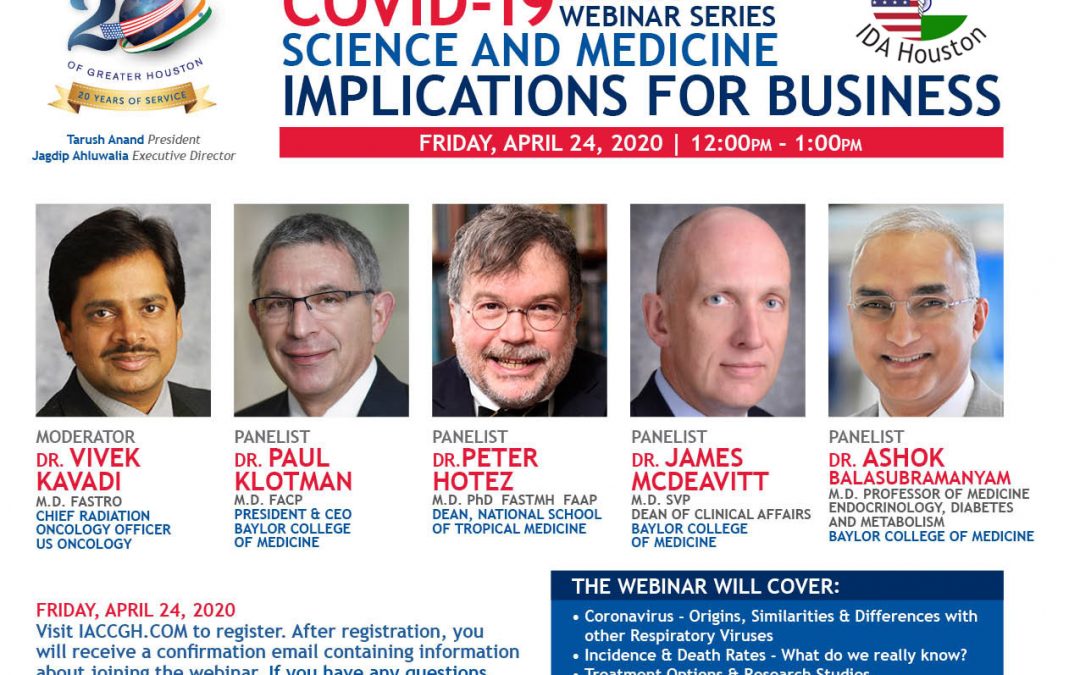 Covid-19 Webinar Series: Science and Medicine Implications for Business