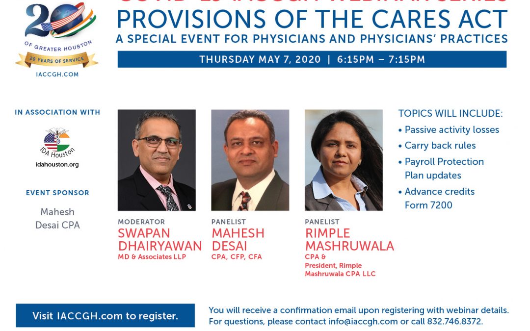 Covid-19 Webinar Series: Provisions of the CARES Act