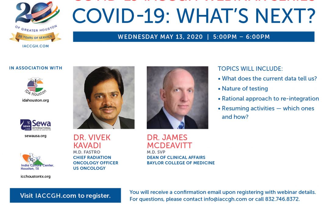 Covid-19 webinar series: Covid-19: Whats Next