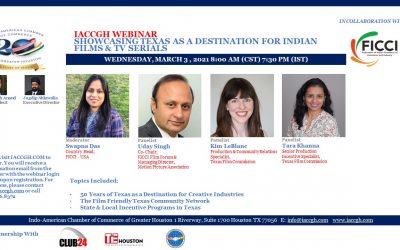 IACCGH webinar: Showcasing Texas as a Destination for Indian Films and TV Serials